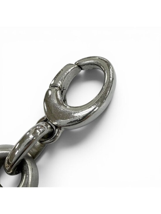 Dior Homme CD Chain Link Necklace Silver Matte